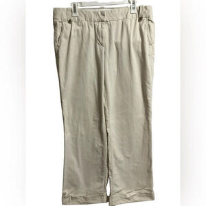 J. Crew Corduroy City Fit pants Ivory Womens Size 14T‎ 100% cotton